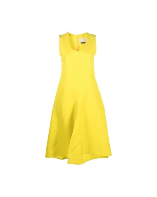 Calcaterra Yellow Midi Dresses