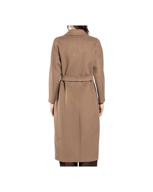 Max Mara Brown Belted Coats