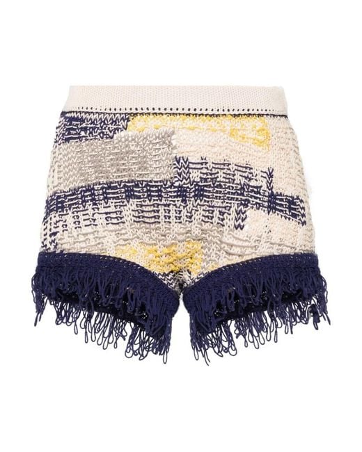 Sportmax Blue Short Shorts