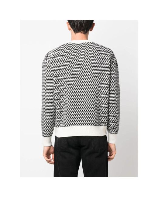 Knitwear > round-neck knitwear Lanvin pour homme en coloris Gray