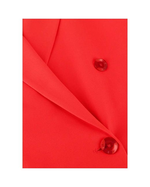 Alix The Label Red Roter Oversized Gewebter Blazer