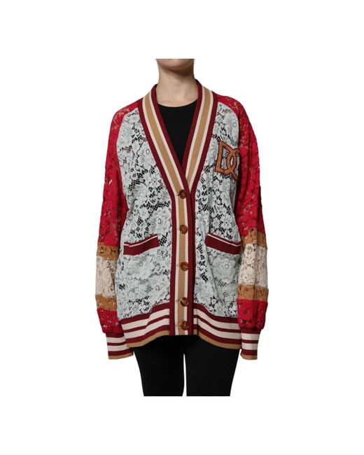 Cardigans Dolce & Gabbana de color Red