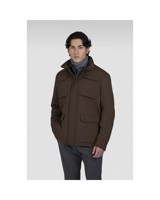 Paul & Shark Luxe Typhoon Platinum Field Jacket in het Brown voor heren