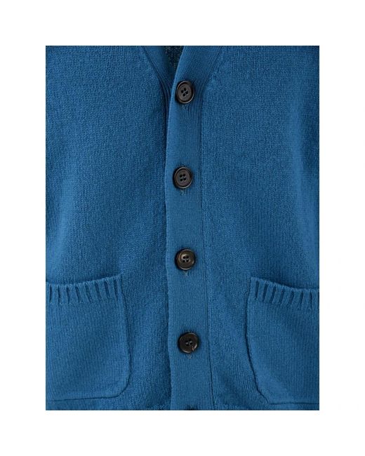 Drumohr Truien & Vesten ,Blauw Cardigan Cardigan in het Blue voor heren