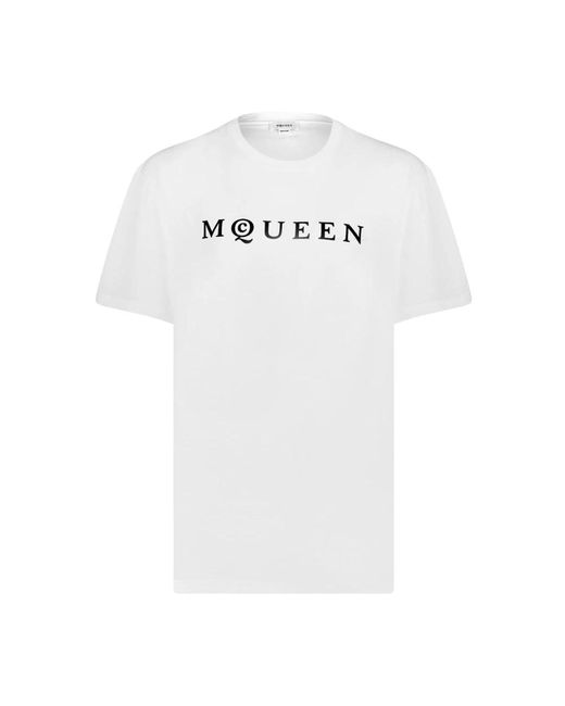 T-Shirts Alexander McQueen de hombre de color White