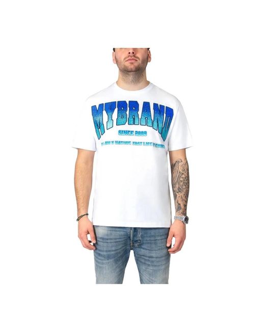 My Brand Baumwoll T-Shirt in Blue für Herren