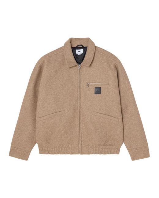 Obey Ledger Blouson Jas in het Natural voor heren