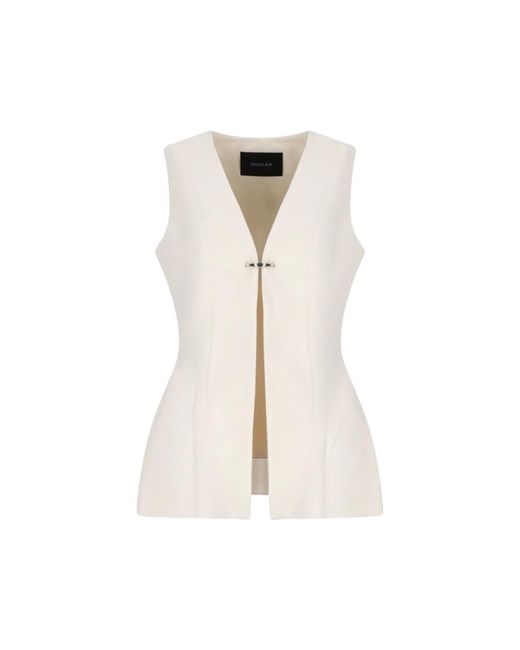 Mugler Vests in het White