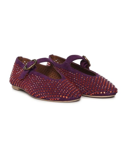 Kurt Geiger Purple Ballerina Shoes