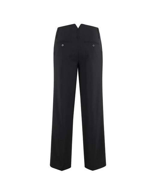 Semicouture Black Straight Trousers