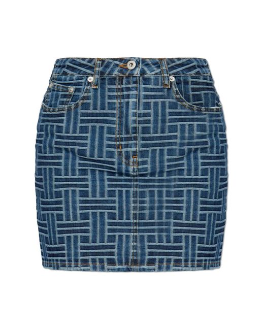 Denim Skirts KENZO de color Blue