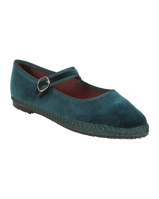 Flabelus Blue Ballerina Shoes