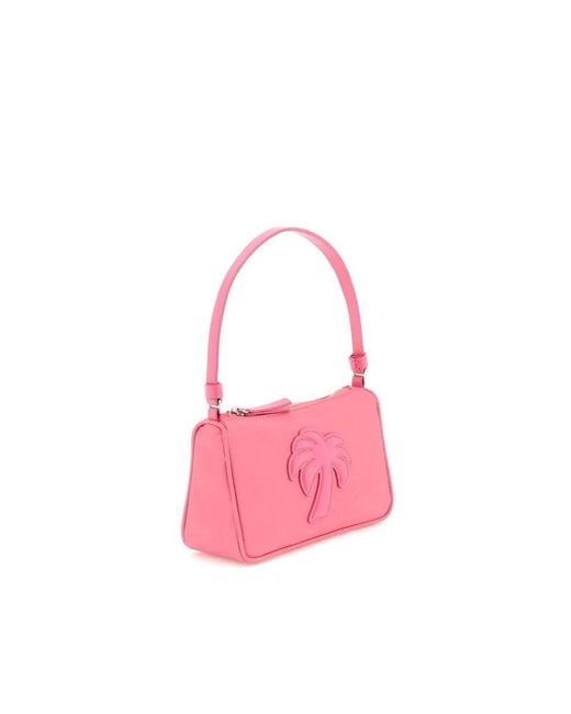 Palm Angels Pink Palm Tree Handbag