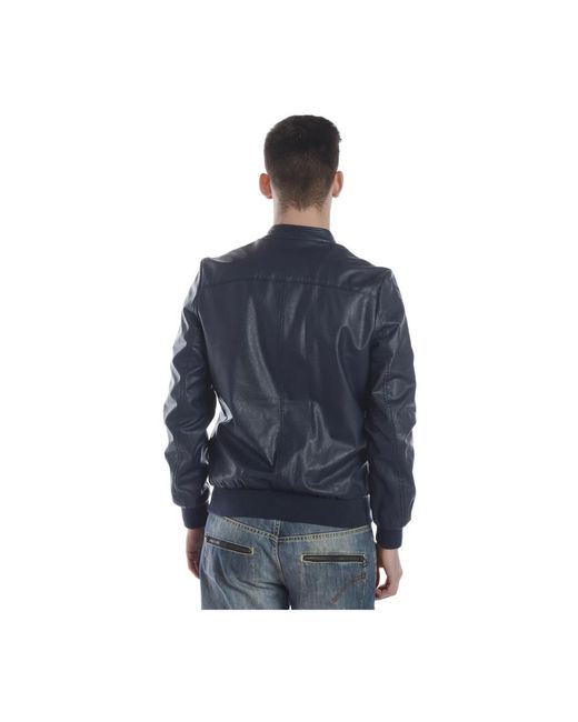 Daniele Alessandrini Blue Bomber Jackets for men