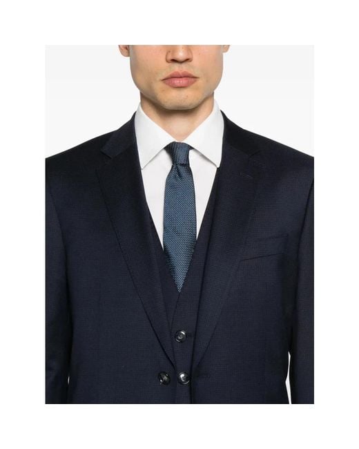 HUGO Blue Single Breasted Suits for men