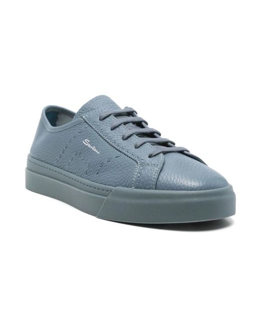 Santoni Blue Sneakers for men