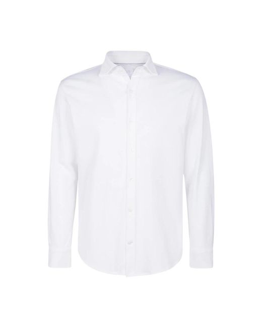 Eleventy White Formal Shirts for men