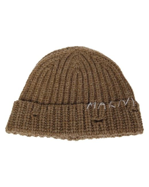 Beanies di Marni in Brown da Uomo