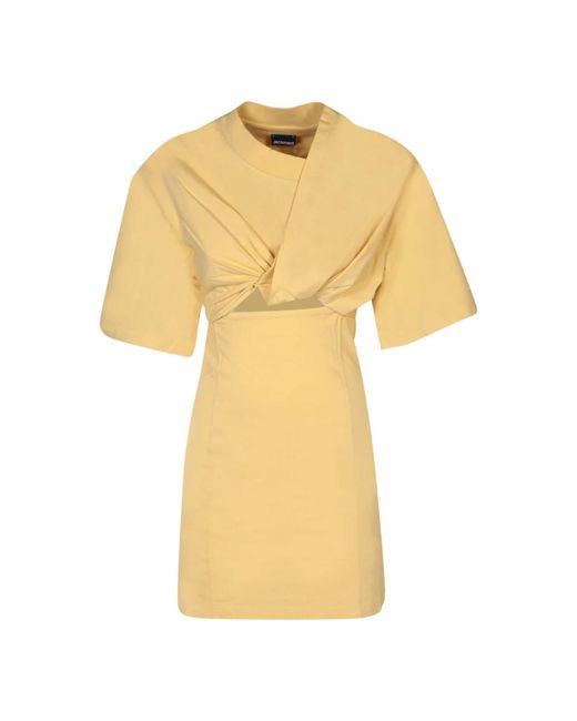 Jacquemus Yellow Short Dresses