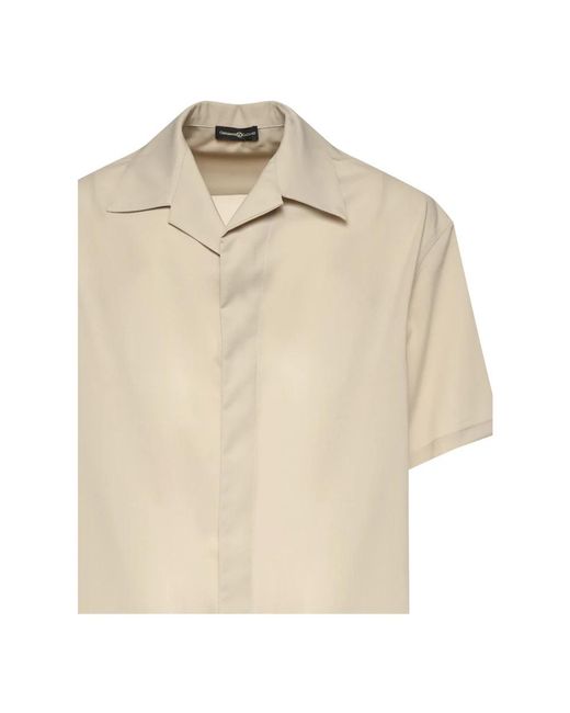 Giuliano Galiano Natural Short Sleeve Shirts for men