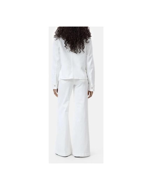 Closed Jassen ,Wit ,Denim Denim Jacket in het White