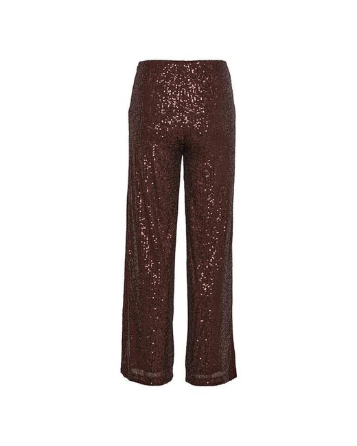 Part Two Brown Wide Trousers