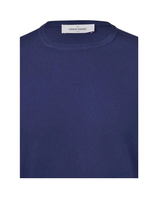 Gran Sasso Stilvolle strickwaren für männer in Blue für Herren