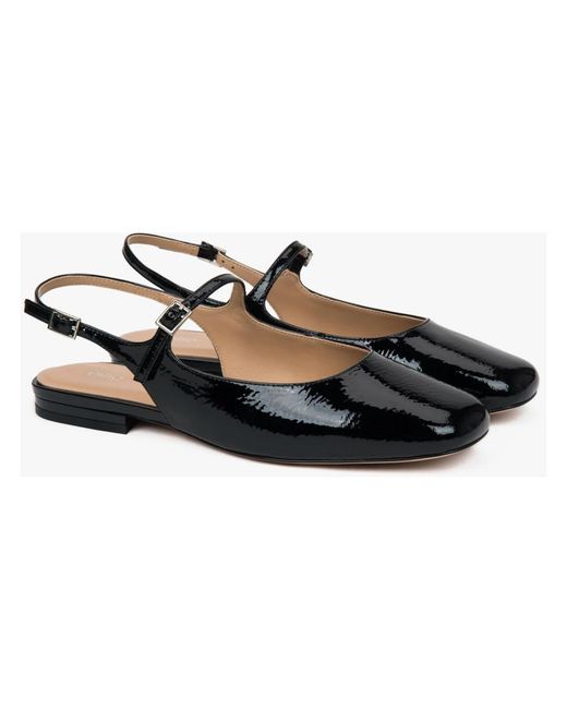 ESTRO Black Ballerina Shoes
