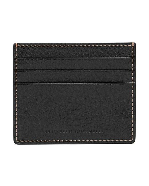 Wallets & Cardholders di Brunello Cucinelli in Black da Uomo