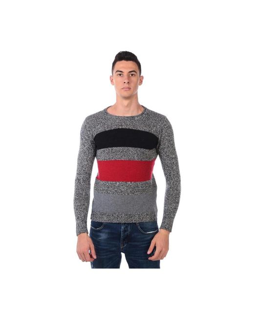 Daniele Alessandrini Red Round-Neck Knitwear for men