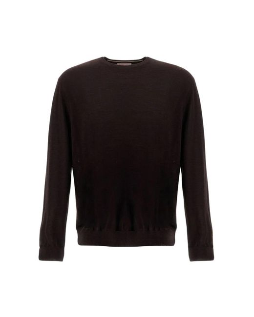 Herno Black Round-Neck Knitwear for men