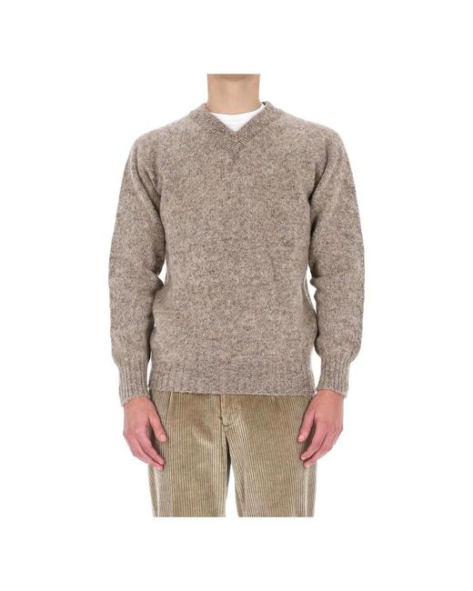 Howlin' By Morrison Brown V-Neck Knitwear for men