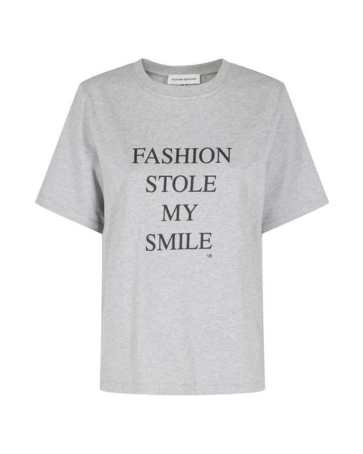 Victoria Beckham Gray T-Shirts
