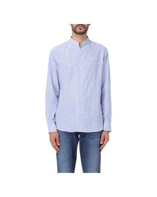 Giorgio Armani Blue Casual Shirts for men