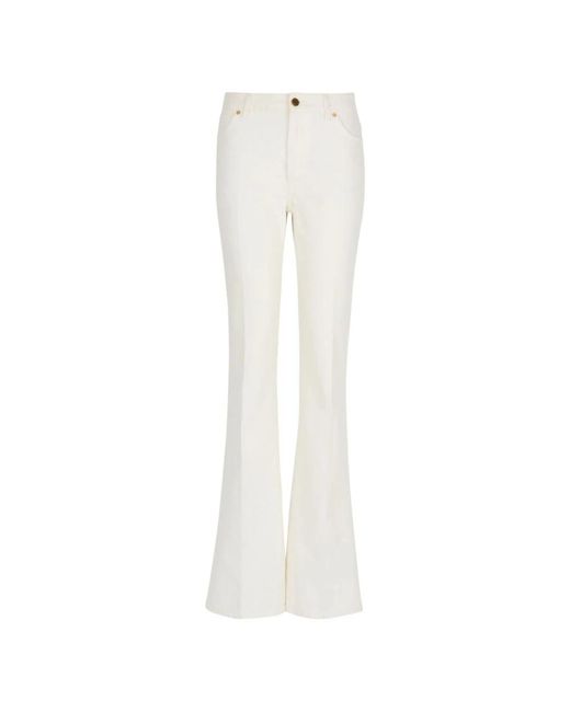 Balmain White Boot-Cut Jeans