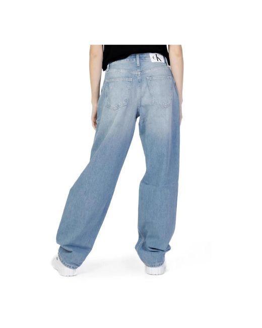 Calvin Klein Blue Wide Jeans
