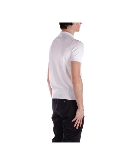 Tagliatore T-Shirts Und Polos Weiß in Blue für Herren
