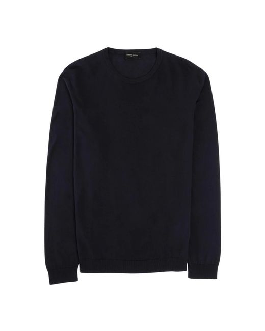 Roberto Collina Blue Round-Neck Knitwear for men