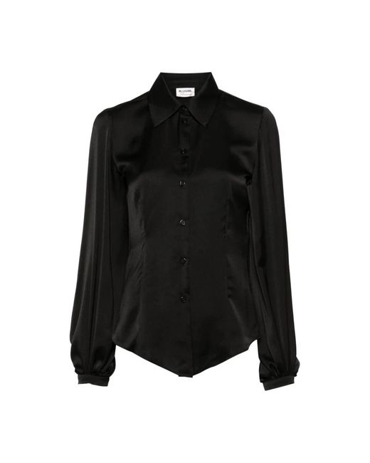 Blugirl Blumarine Black Shirts,bluse mit ballonärmeln,avorio hemd