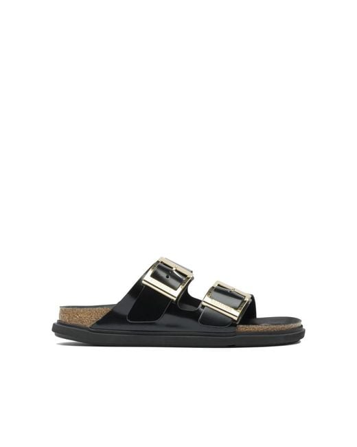 Birkenstock Black Arizona Droplet Buckle Narrow Fit
