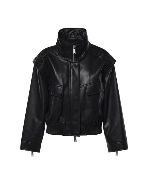Light Jackets Self-Portrait de color Black