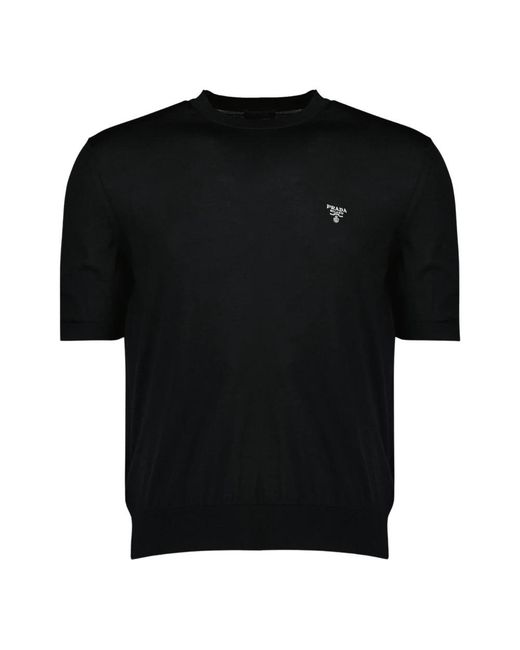 Prada Rondgebreide Kleding in het Black voor heren