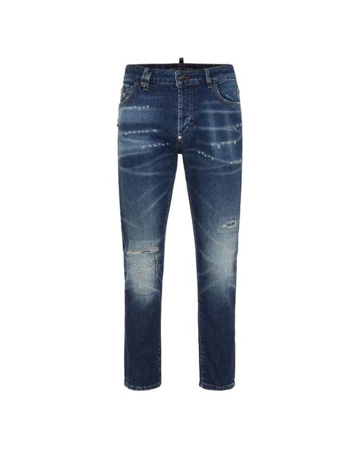 Philipp Plein Blue Slim-Fit Jeans for men