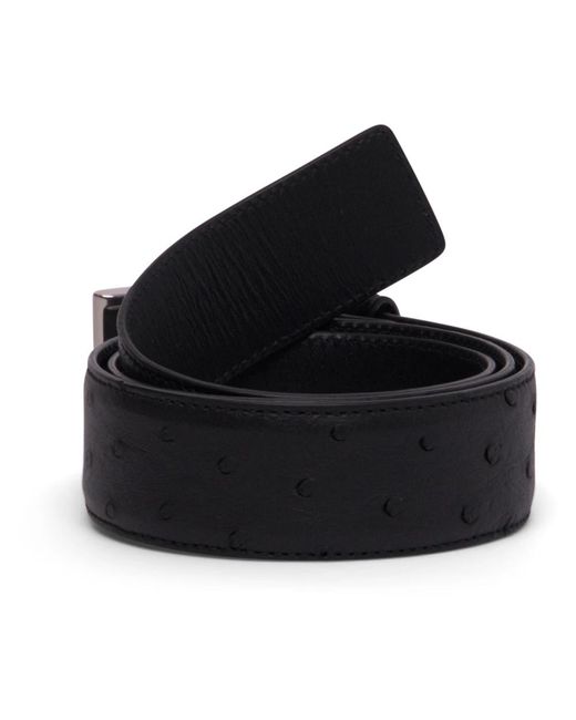 Bottega Veneta Intrecciato Leren Riem in het Black voor heren
