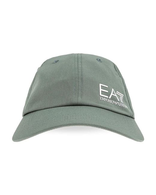 EA7 Accessoires ,Groen ,Polyester Baseball Cap in het Green