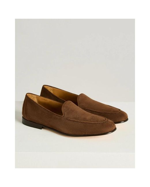 Kiton Suede Loafers in Brown für Herren