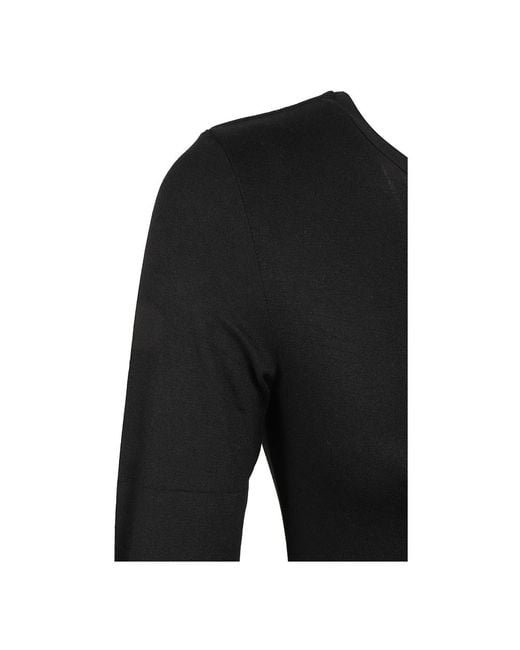 Majestic Filatures Black Long Sleeve Tops