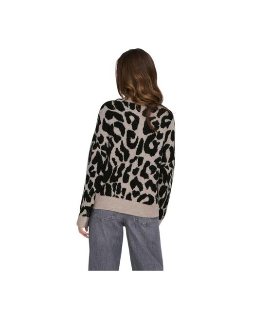 Jacqueline De Yong Black Round-Neck Knitwear