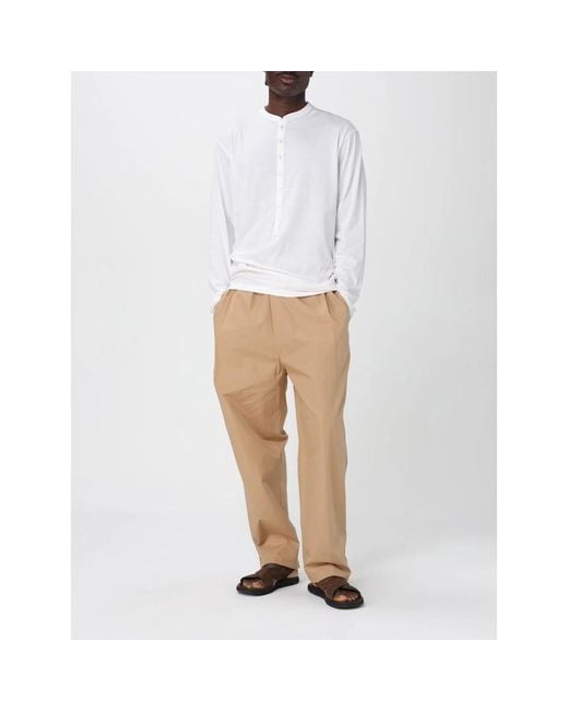 Laneus Long Sleeve Tops in het White voor heren