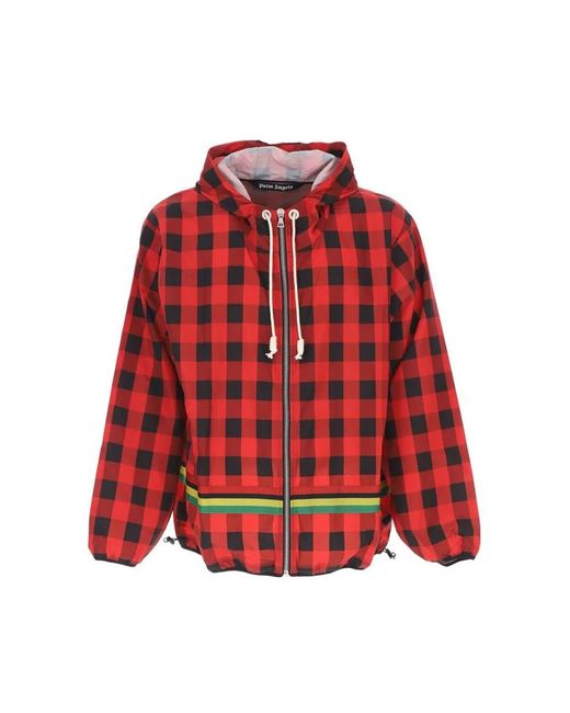 Palm Angels Red Light Jackets for men
